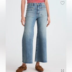 MADEWELL Flared Wide-Leg Crop Jeans NWT